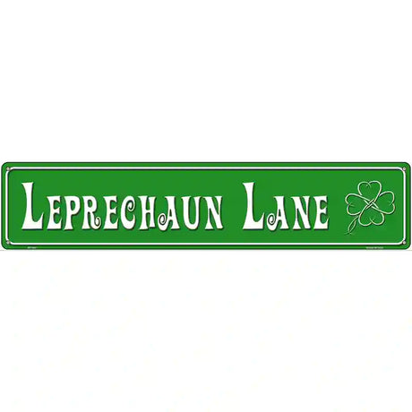 Leprechuan Lane Metal Novelty Street Sign 24" x 5" (ST)