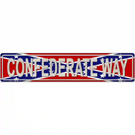 Confederate Way Metal Novelty Street Sign 24" x 5" (ST)