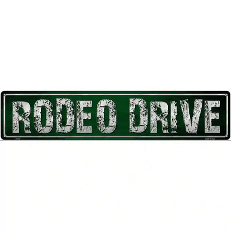 Rodeo Drive Metal Novelty Street Sign 24" x 5" (ST)