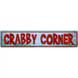 Crabby Corner Metal Novelty Street Sign 24" x 5" (ST)