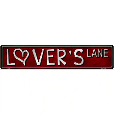 Lovers Lane Metal Novelty Street Sign 24" x 5" (ST)