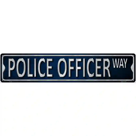 Police Officer Metal Novelty Street Sign 24" x 5" (ST)