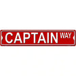 Captain Way Metal Novelty Street Sign 24" x 5" (ST)