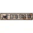 Scottish Terrier Trail Novelty Metal Street Sign 24" x 5" (ST)