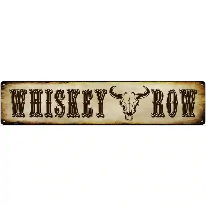 Whiskey Row Novelty Metal Street Sign 24" x 5" (ST)