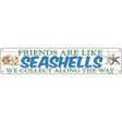 Seashells Novelty Metal Street Sign 24" x 5" (ST)