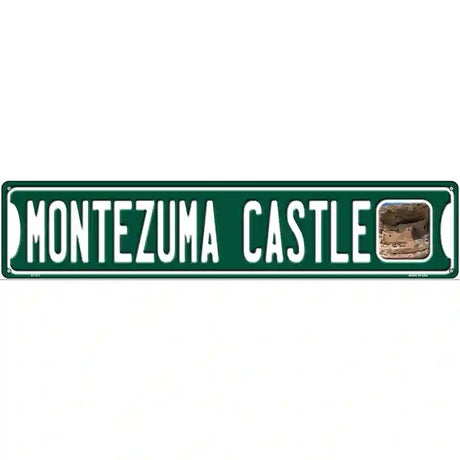 Montezuma Castle Novelty Metal Street Sign 24" x 5" (ST)