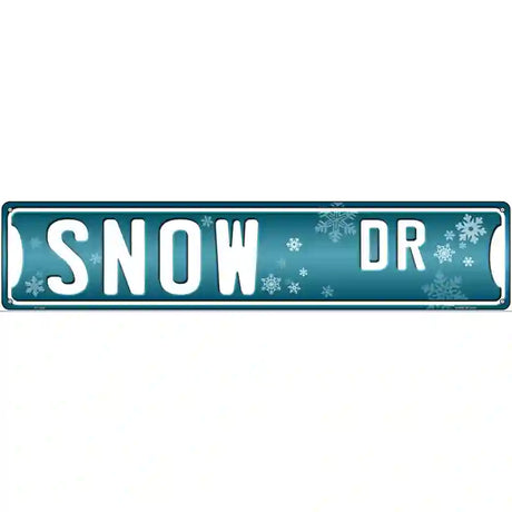 Snow Dr Novelty Metal Street Sign 24" x 5" (ST)