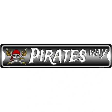 Pirates Way Novelty Metal Street Sign 24" x 5" (ST)