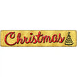 Christmas With Tree Novelty Street Sign 24" x 5" (ST)