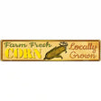 Farm Fresh Corn Novelty Metal Street Sign 24" x 5" (ST)