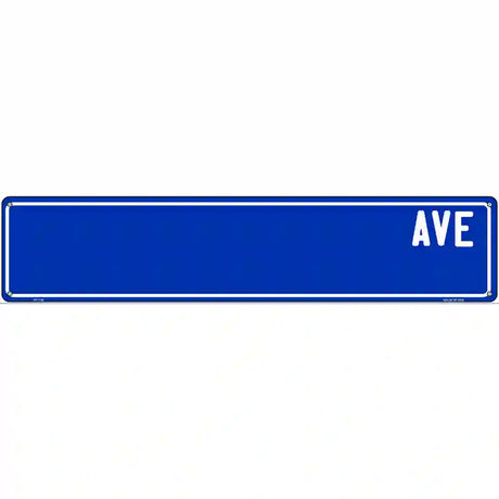 Blue Avenue Blank Novelty Street Sign 24" x 5" (ST)