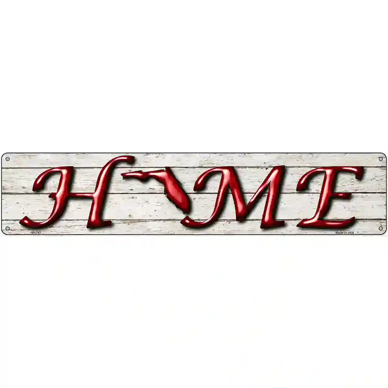 Florida Home State Outline Novelty Metal Street Sign 24" x 5" (ST)