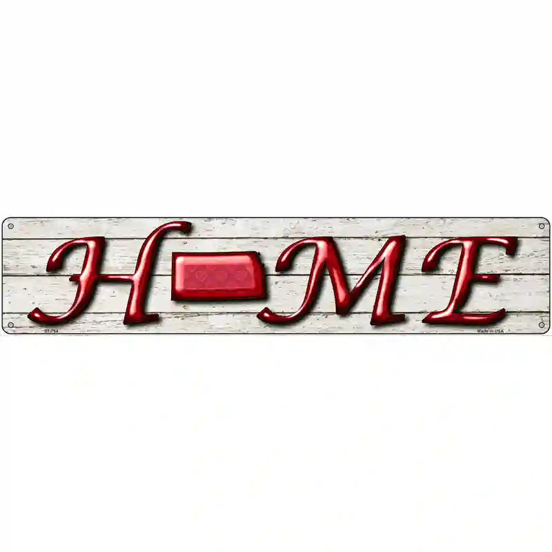 Kansas Home State Outline Novelty Metal Street Sign 24" x 5" (ST)