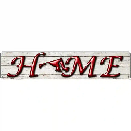 Maryland Home State Outline Novelty Metal Street Sign 24" x 5" (ST)