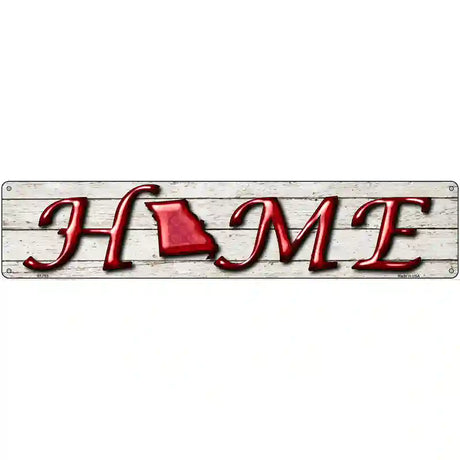 Missouri Home State Outline Novelty Metal Street Sign 24" x 5" (ST)