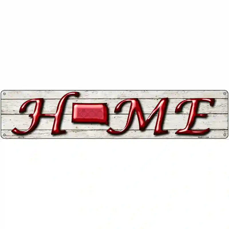 South Dakota Home State Outline Novelty Metal Street Sign 24" x 5" (ST)