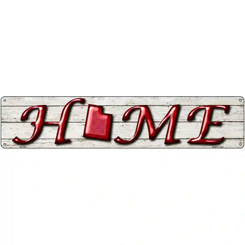 Utah Home State Outline Novelty Metal Street Sign 24" x 5" (ST)