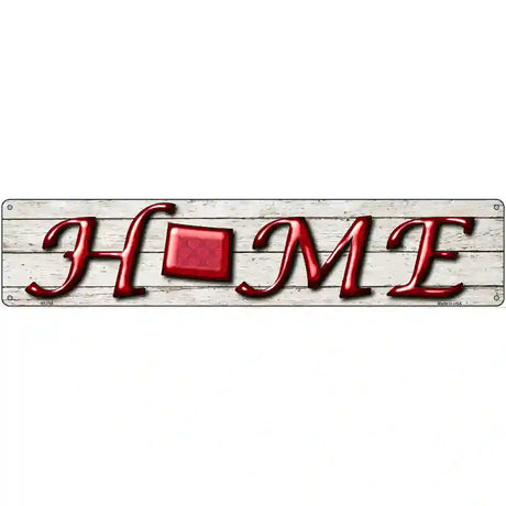 Wyoming Home State Outline Novelty Metal Street Sign 24" x 5" (ST)