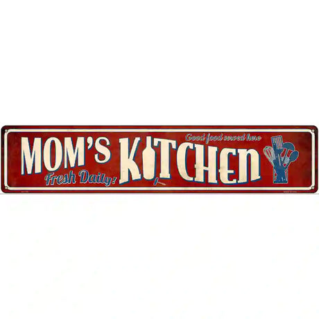 Moms Kitchen Novelty Street Sign 24" x 5" (ST)