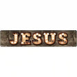 Jesus Bulb Lettering Novelty Metal Street Sign 24" x 5" (ST)