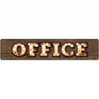 Office Bulb Lettering Novelty Metal Street Sign 24" x 5" (ST)