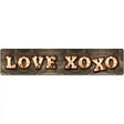 Love XOXO Bulb Lettering Novelty Metal Street Sign 24" x 5" (ST)