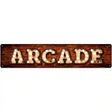 Arcade Bulb Lettering Novelty Metal Street Sign 24" x 5" (ST)