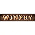 Winery Bulb Lettering Novelty Metal Street Sign 24" x 5" (ST)