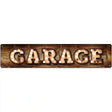 Garage Bulb Lettering Novelty Metal Street Sign 24" x 5" (ST)