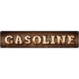 Gasoline Bulb Lettering Novelty Metal Street Sign 24" x 5" (ST)