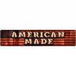 American Made Bulb Lettering American Flag Novelty Metal Street Sign 24" x 5" (ST)