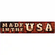 Made in the USA Bulb Lettering American Flag Novelty Metal Street Sign 24" x 5" (ST)