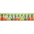 Welcome with Pineapples Novelty Metal Street Sign 24" x 5" (ST)