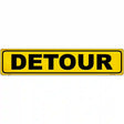 Detour Novelty Metal Street Sign 24" x 5" (ST)