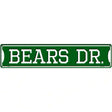 Bears Dr Novelty Metal Street Sign 24" x 5" (ST)