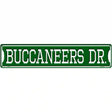 Buccaneers Dr Novelty Metal Street Sign 24" x 5" (ST)