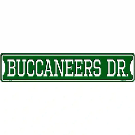 Buccaneers Dr Novelty Metal Street Sign 24" x 5" (ST)