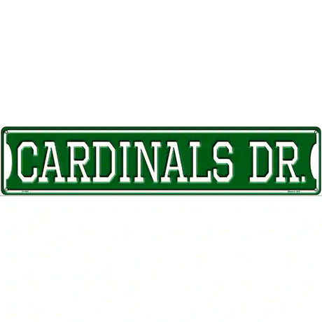 Cardinals Dr Novelty Metal Street Sign 24" x 5" (ST)