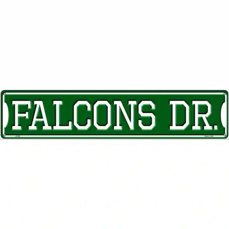 Falcons Dr Novelty Metal Street Sign 24" x 5" (ST)