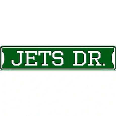 Jets Dr Novelty Metal Street Sign 24" x 5" (ST)