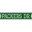 Packers Dr Novelty Metal Street Sign 24" x 5" (ST)