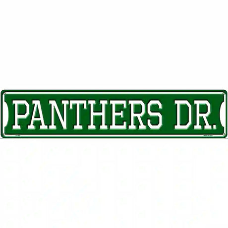 Panthers Dr Novelty Metal Street Sign 24" x 5" (ST)