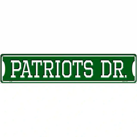 Patriots Dr Novelty Metal Street Sign 24" x 5" (ST)