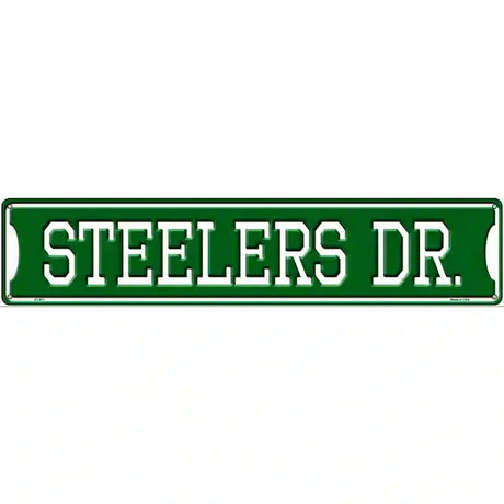 Steelers Dr Novelty Metal Street Sign 24" x 5" (ST)