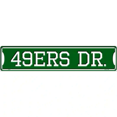 49ers Dr Novelty Metal Street Sign 24" x 5" (ST)