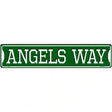 Angels Way Novelty Metal Street Sign 24" x 5" (ST)