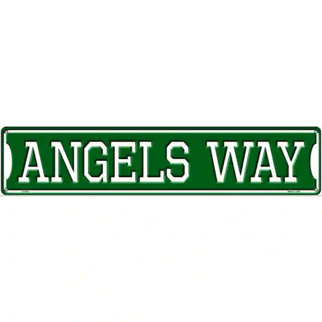 Angels Way Novelty Metal Street Sign 24" x 5" (ST)