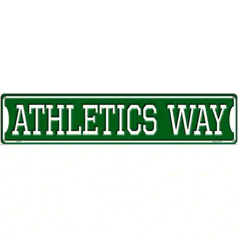 Athletics Way Novelty Metal Street Sign 24" x 5" (ST)