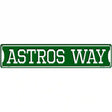 Astros Way Novelty Metal Street Sign 24" x 5" (ST)